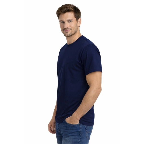 Męska koszulka T-shirt 100% miękka bawełna granatowa roz. 3XL